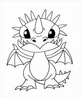 Dragon Coloring Train Pages Baby Dragons Cartoon Cute Coloringbay Stormfly Toothless Class sketch template