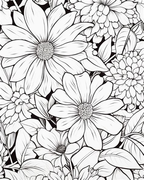 coloring pictures  flowers printable