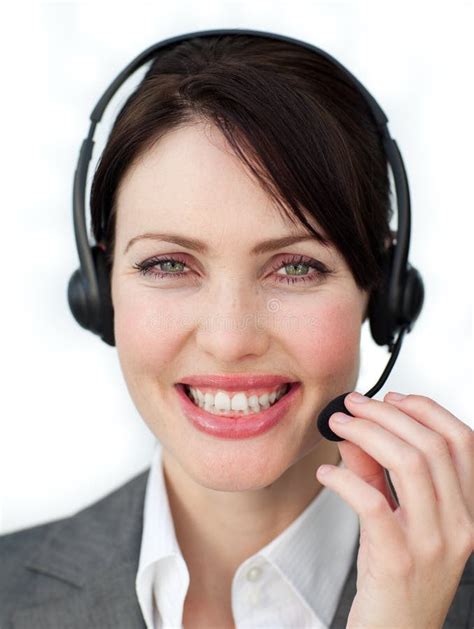 enthusiastic customer service agent stock photo image  corporate