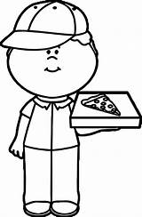 Delivery Pizza Wecoloringpage sketch template