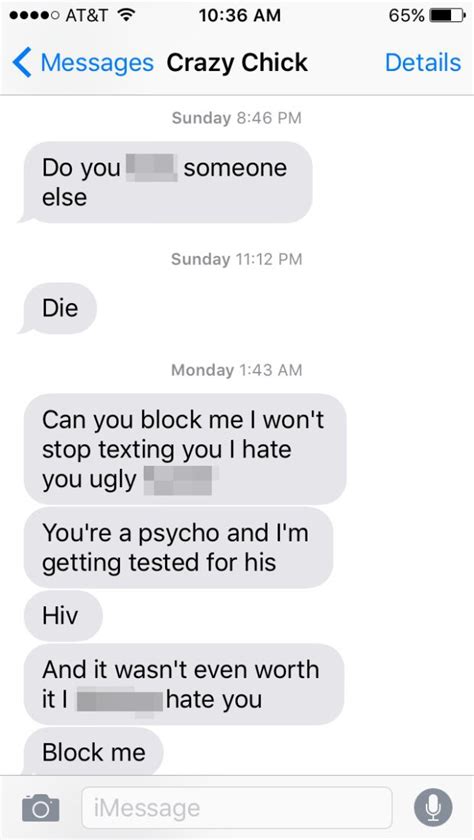 Girl Goes On Absolutely Insane Text Rant When Guy Refuses To Sleep With