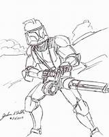 Clone Wars Star Coloring Trooper Pages Drawing Arc Blaster Printable Drawings Color Getcolorings Ren Kylo Getdrawings Sheets Paintingvalley sketch template