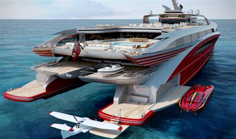 yacht   week  incredible luxury yacht concept  modeled