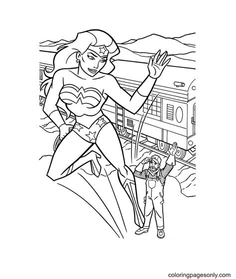 printable superhero  woman coloring page  printable