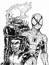 Ghost Rider Coloring Pages Wolverine Spider Garou Man Printable Spiderman Colouring Car Deviantart sketch template