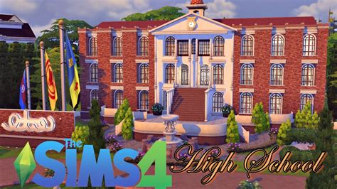 sims  speed build high school campus part  youtube vrogue