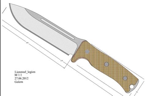 printable knife templates  print