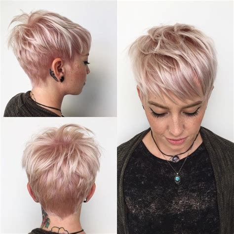 pixie bob hairstyles  soft blonde highlights