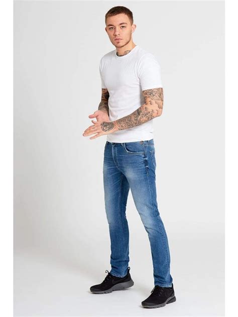 sigma slim fit jeans  mid wash hire menswear