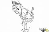 Krishna Baby Iskcon Coloring Draw Drawingnow sketch template