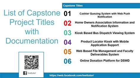 list  capstone project titles  documentation inettutorcom