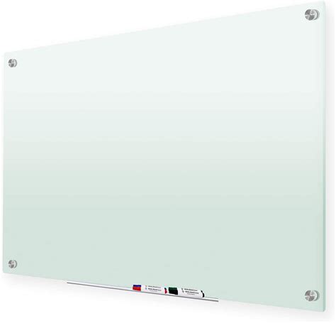 Glass Whiteboard，47 X 35 Inches Frosted Glass Dry Erase