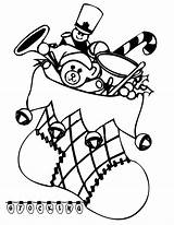 Coloring Pages Stocking sketch template