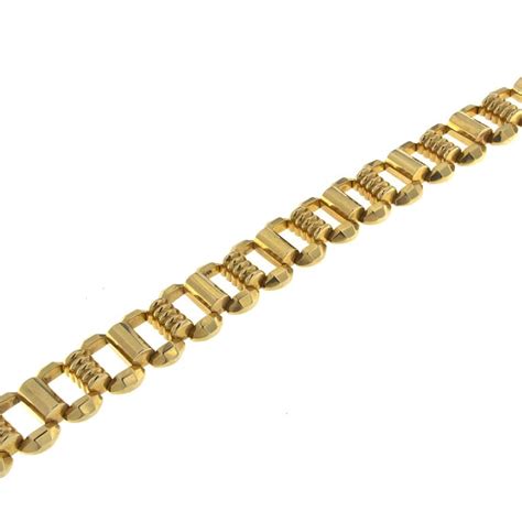 18 Karat Gold Vintage Gold Bracelet For Sale At 1stdibs