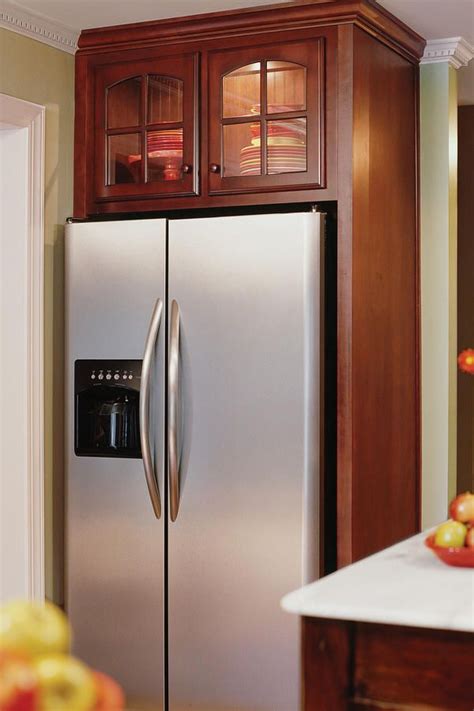 refrigerator cabinet images  pinterest kitchen