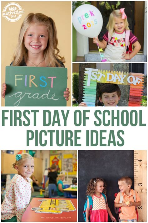 15 Ideas For Adorable First Day Of School Pictures