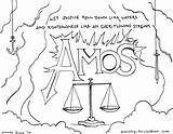 Amos Complacency Attributes Conviction Outline Ministry Prophets sketch template