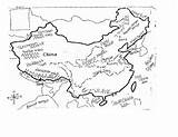 Ancient China Map Activity History Geography Teacherspayteachers Grade sketch template