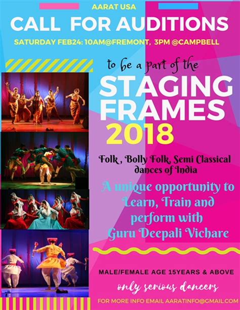 audition call for staging frames a show case of folk and semi