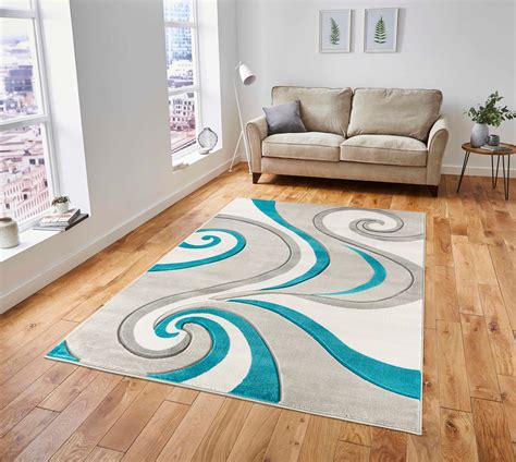 modern swirls hand carved soft living room area rug walmartcom