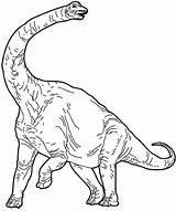Brachiosaurus Coloring Getcolorings sketch template