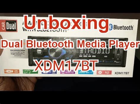unboxing xdmbt dual bluetooth media player youtube