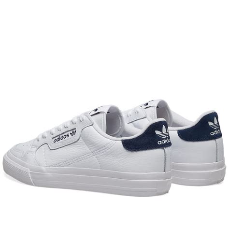 adidas continental vulc white navy