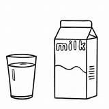 Milk Carton Coloring Glass Netart sketch template