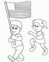 Flag Clipart Coloring Clip Parade Children Memorial Colonial Pages Kids Marching Flags American Independence Abcteach Life Drawing Color Colonies Sheets sketch template