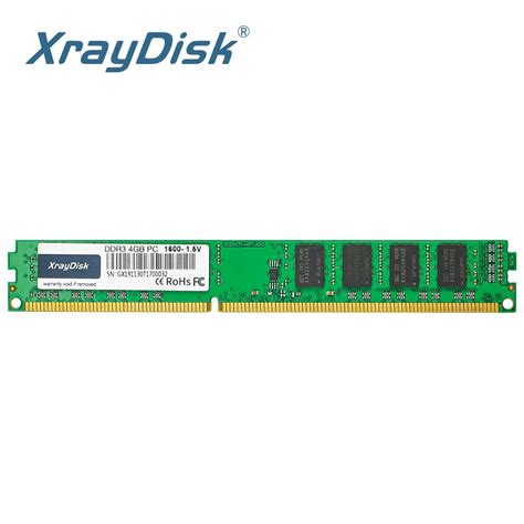 Xraydisk Memória Ram Ddr3 8gb 4gb 1600mhz 1 5 Pinos V Dimm