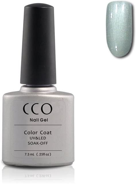 bolcom cco shellac silver chrome  glanzend zilver chrome gel nagellak