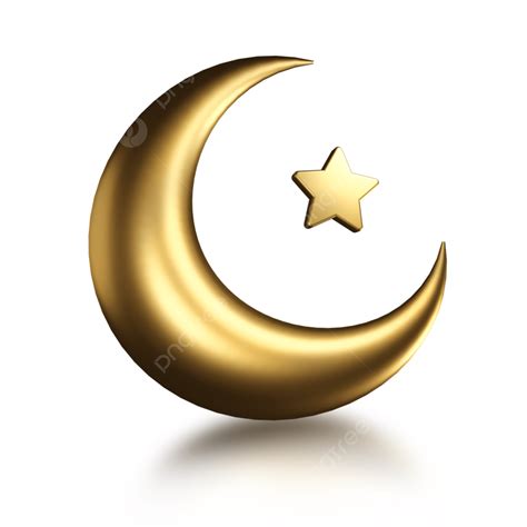 islamic crescent hd transparent realistic islamic golden crescent moon  star crescent moon