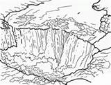 Wasserfall Malvorlage Mecca Drucken Getcolorings sketch template