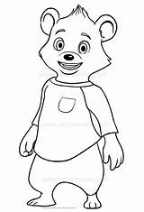 Bear Goldie Coloring Orsetto Riccioli Drawing sketch template