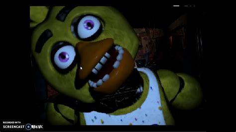 Fnaf Chica Jumpscare Caught On Camera Youtube