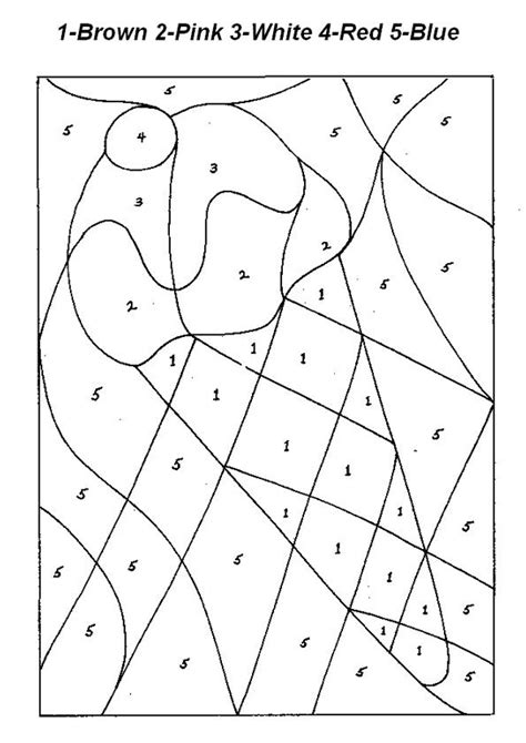 color  numbers coloring pages numbers  kids