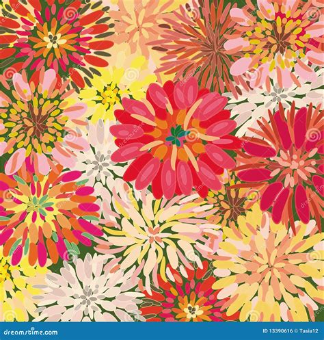 bright floral background stock vector illustration  colourful
