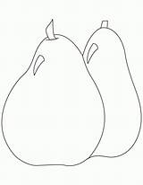 Pears Coloring Popular sketch template