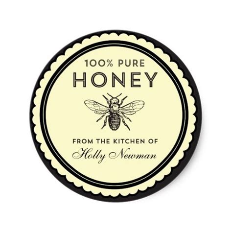 Vintage Homemade Honey Stickers In 2021 Honey Sticker