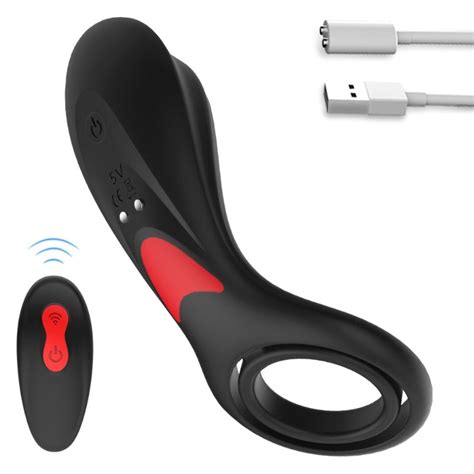 9 vibration silicone wireless remote control vibrator penis cock ring