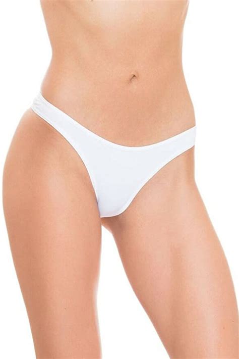 gb intimates white brazilian tanga v cut underwear cheeky panty sexy