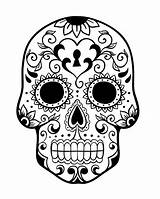 Coloring Dead Pages Muertos Dia Los Sugar Skulls Tribal Skull Kids Simple Printable History Clipart Color Library Educative sketch template