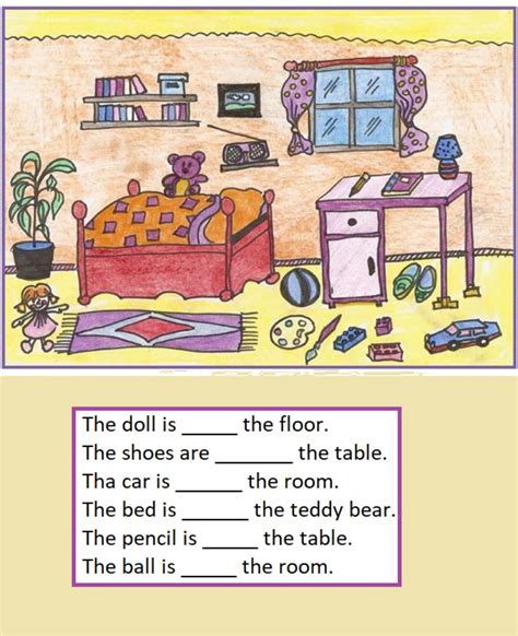 prepositions  place activity
