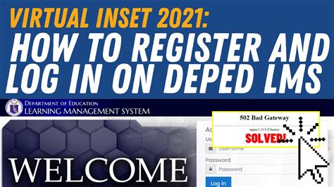 register  log   deped lms deped virtual inset