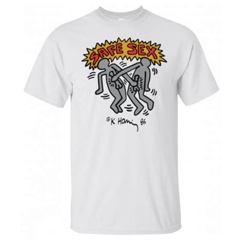 harry keith haring safe sex t shirt by clothenvy