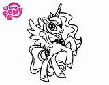Luna Princess Coloring Colorear Pony Little Coloringcrew sketch template