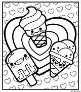 Coloring Pages Printable Cute Girl Kids Print Scentos Visit Ice Cream sketch template