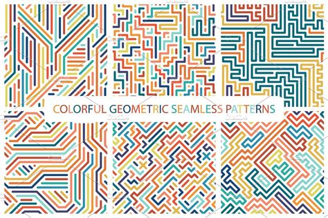 color seamless vibrant patterns pre designed photoshop graphics