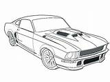 Coloring Pages Dodge Mustang Charger Ford Muscle Gt Drawing Challenger Cars Shelby Printable Cobra Car Color 1970 1969 Print Getdrawings sketch template