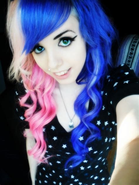 alternative beautiful blue cute girl image 337412